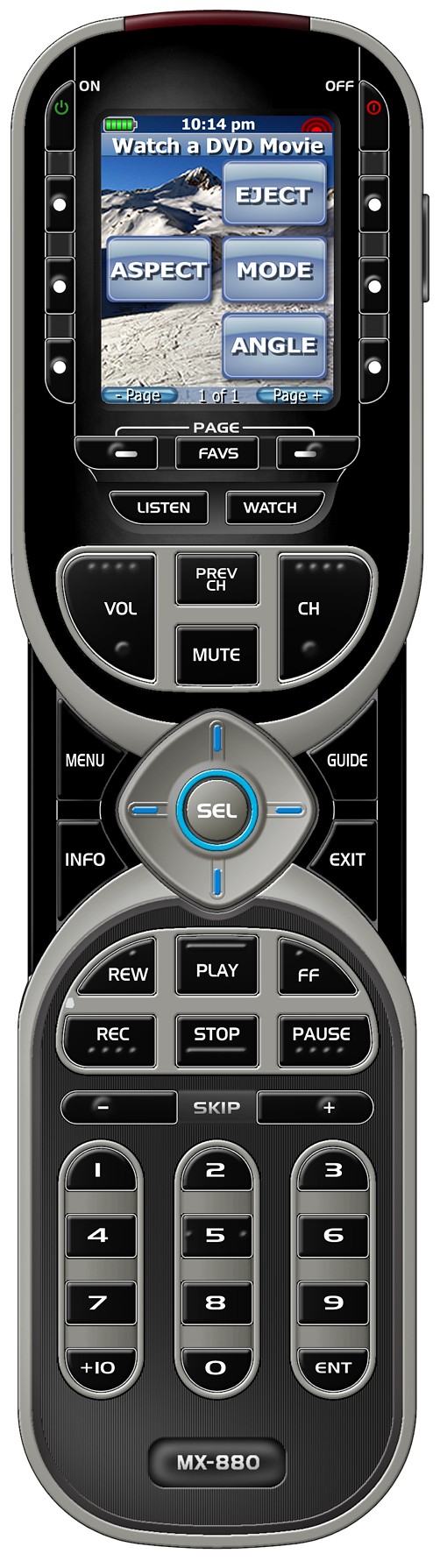 URC Complete Control MX-880 Color LCD Remote Control