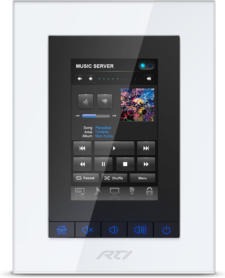 RTI KX3 In-Wall Touchscreen Controller