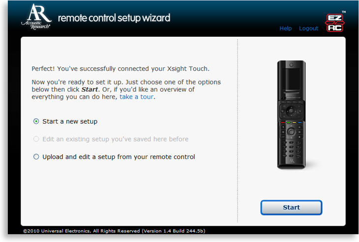 Acoustic Research Xsight Touch Wizard