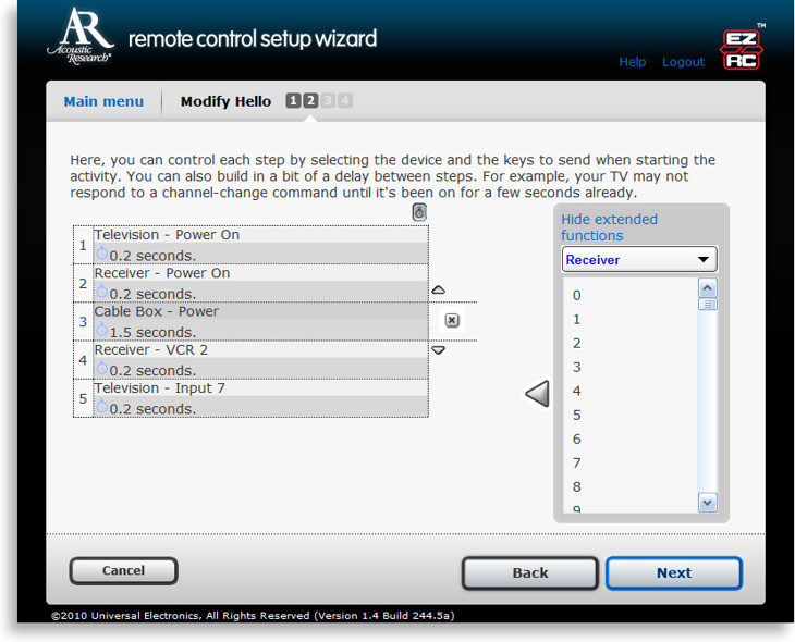 Acoustic Research Xsight Touch Wizard