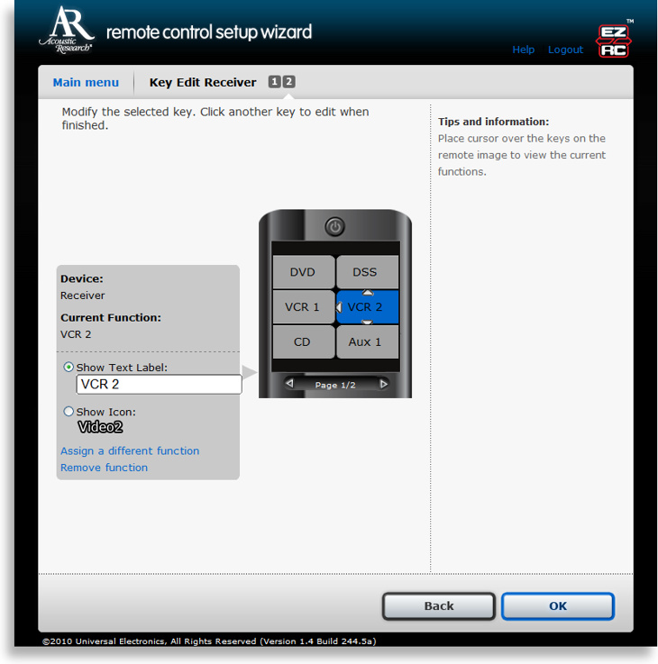 Acoustic Research Xsight Touch Wizard