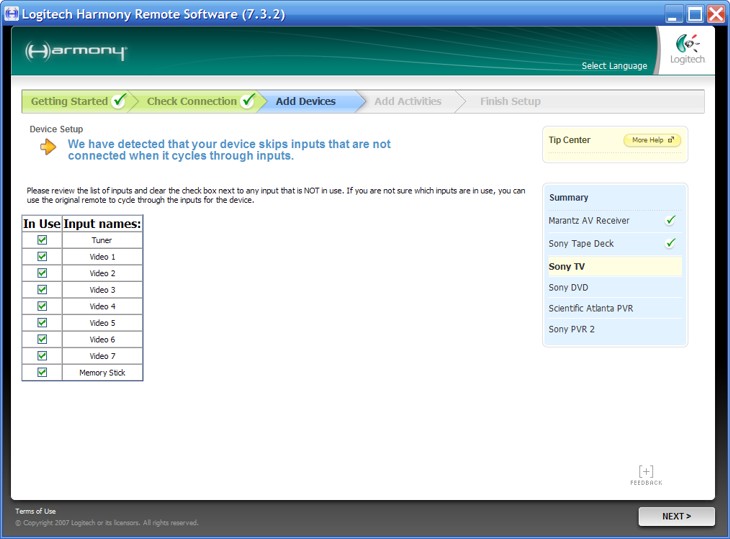 Logitech Harmony Software