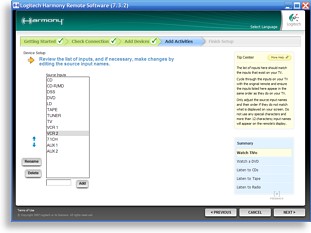 Logitech Harmony Software