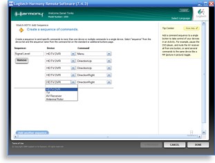 Logitech Harmony Software