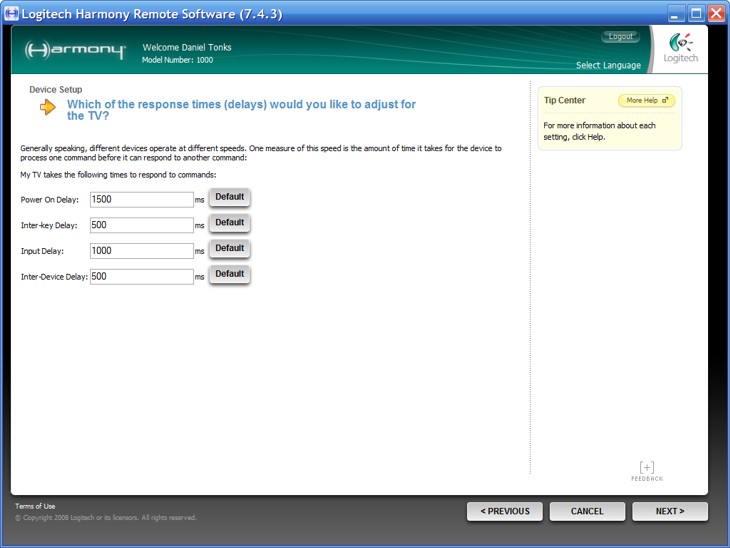 Logitech Harmony Software