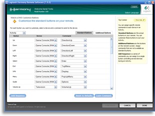 Logitech Harmony Software