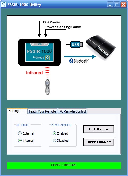 Schmartz PS3IR-1000 Software