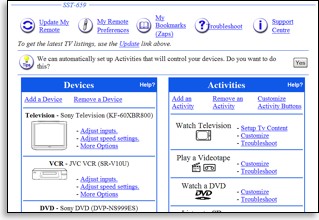 Harmony SST-659 Screen Capture.