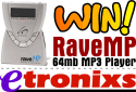 Win a RaveMP 64mb Portable MP3 Player & Recorder!